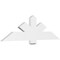Ekena Millwork Kennewick Architectural Grade PVC Gable Bracket, 60"W x 17 1/2"H x 2"D x 6"F, 7/12 Pitch GBP060X18X0206KEN00 - alternate 1